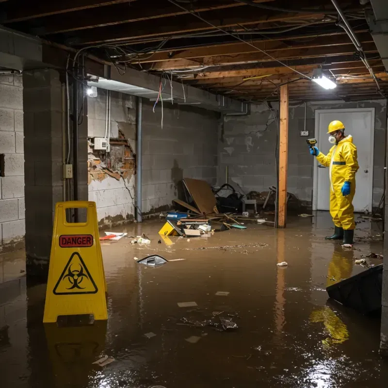 Flooded Basement Electrical Hazard in North Apollo, PA Property